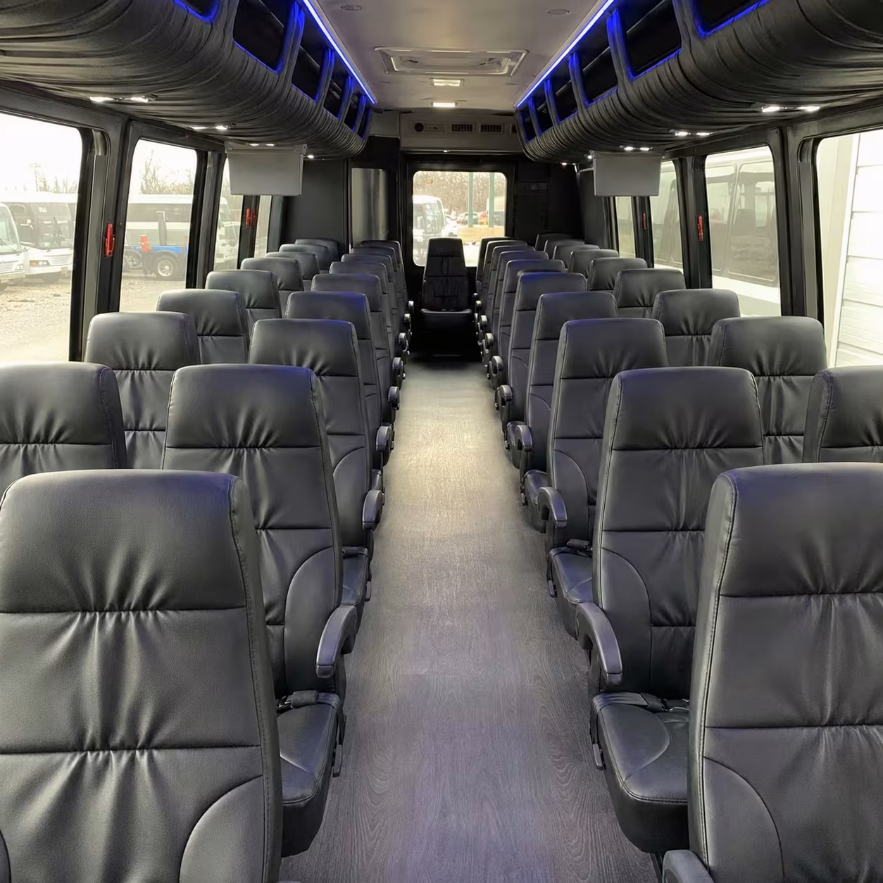 25 passenger minibus interior