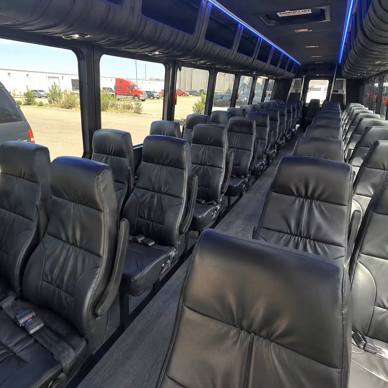 28 passenger minibus interior