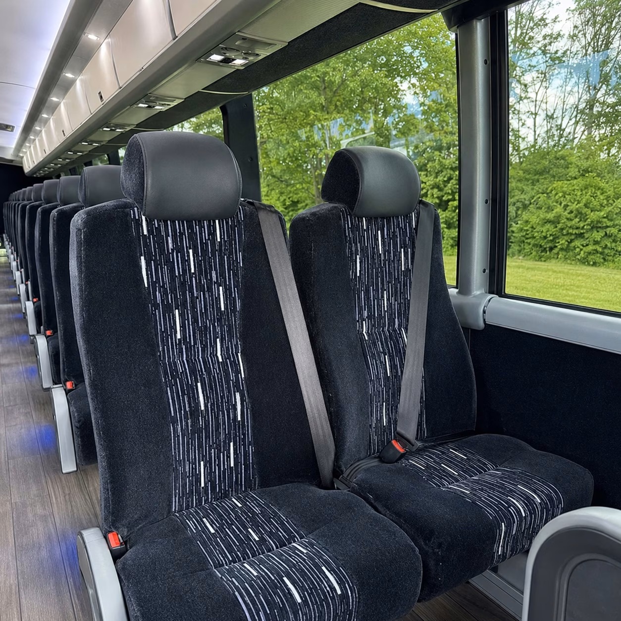 arvada charter bus interior