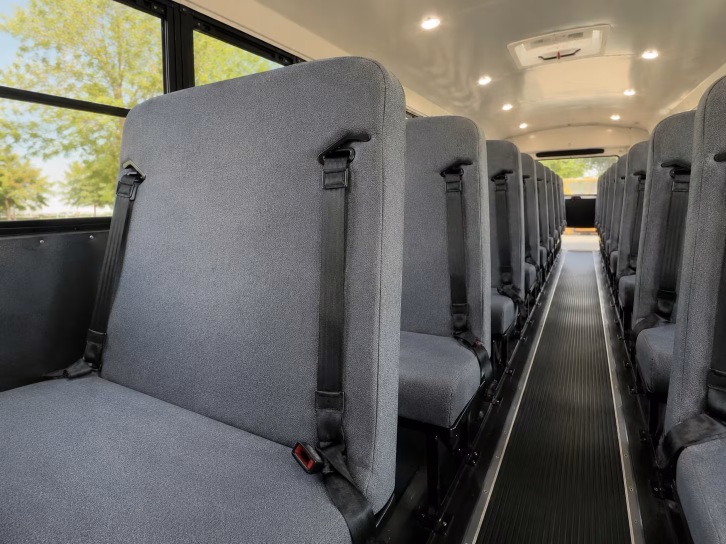 school bus inside